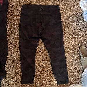 lululemon Black Camo High-Rise Leggings
